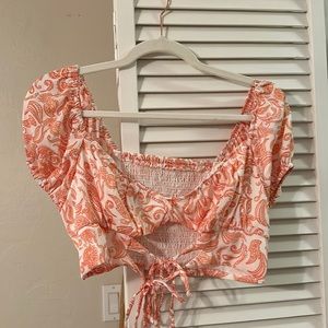 SHEIN paisley top🧡